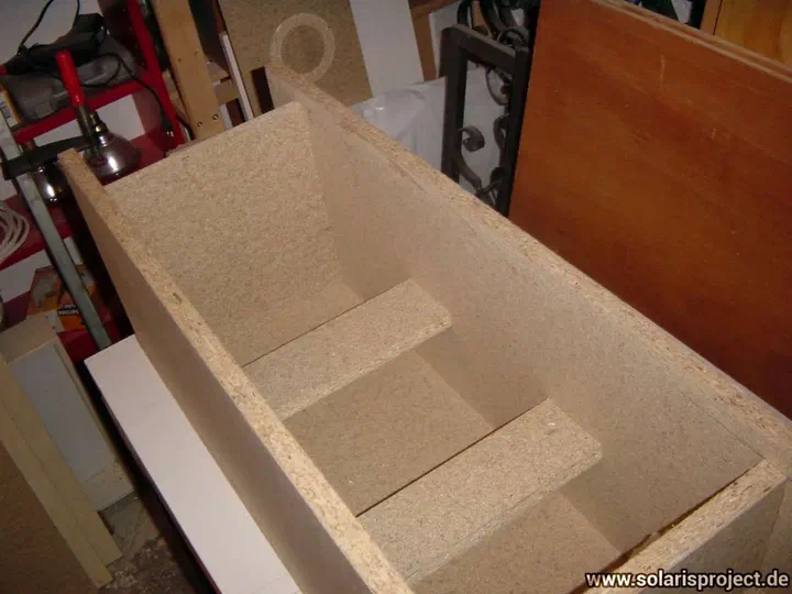 Unfinished wooden speaker cabinet body