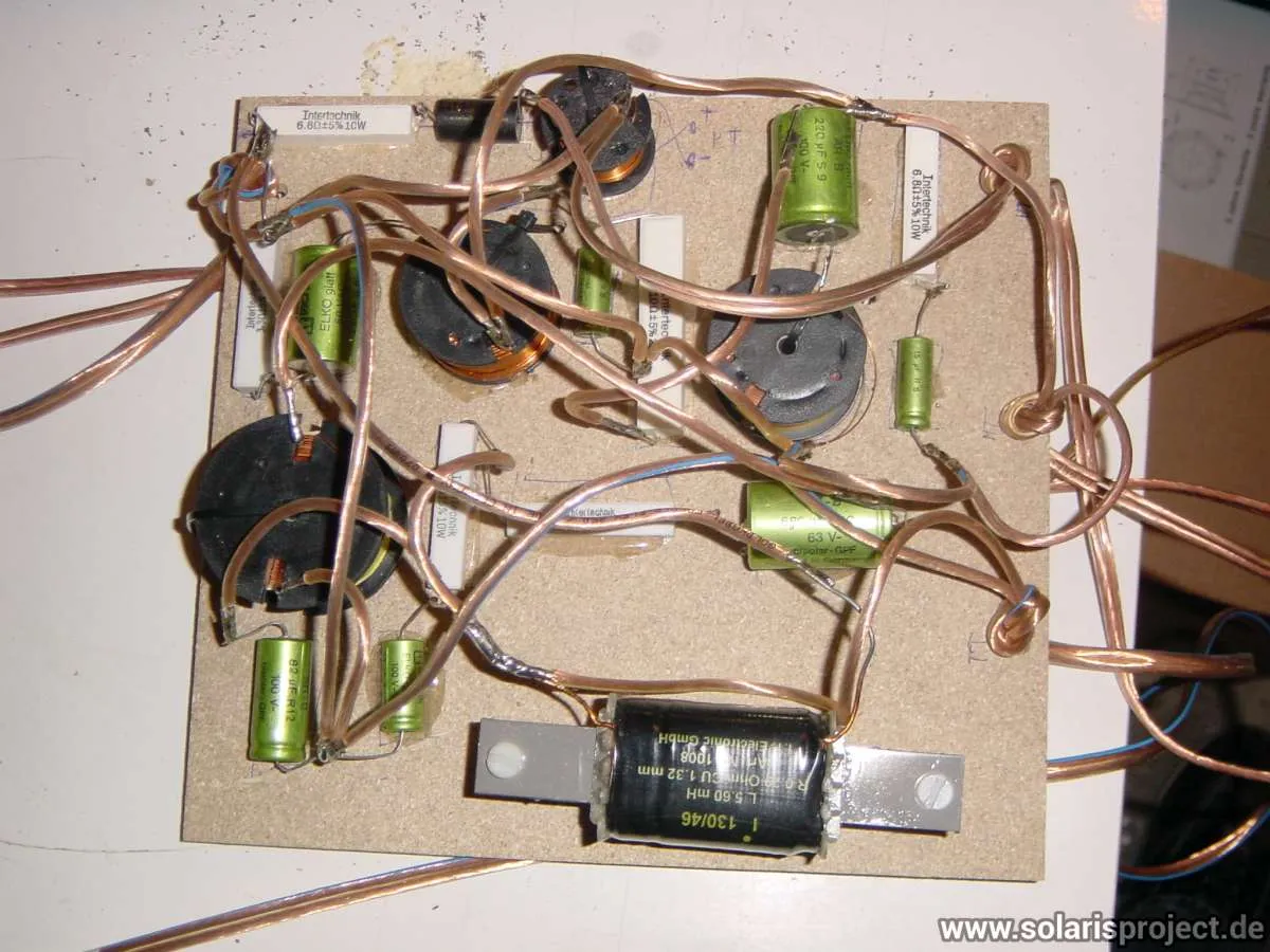 Completed crossover circuit board
