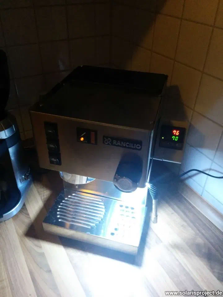 Finished machine with the external PID box behind it
