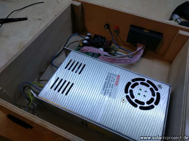 Wiring of the power supply inside the case