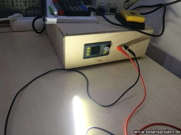 Rear view of the power supply