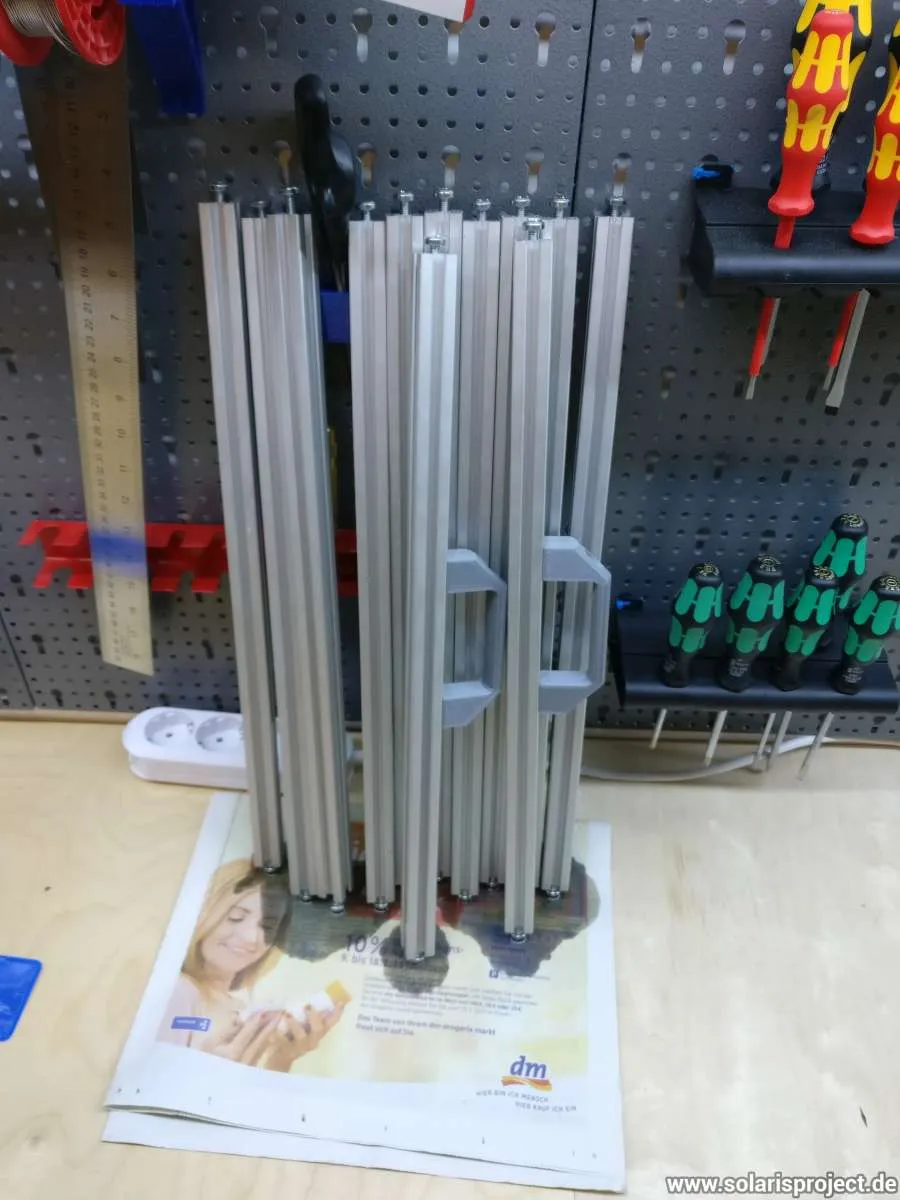 Tapping tool in an aluminium V-Slot extrusion