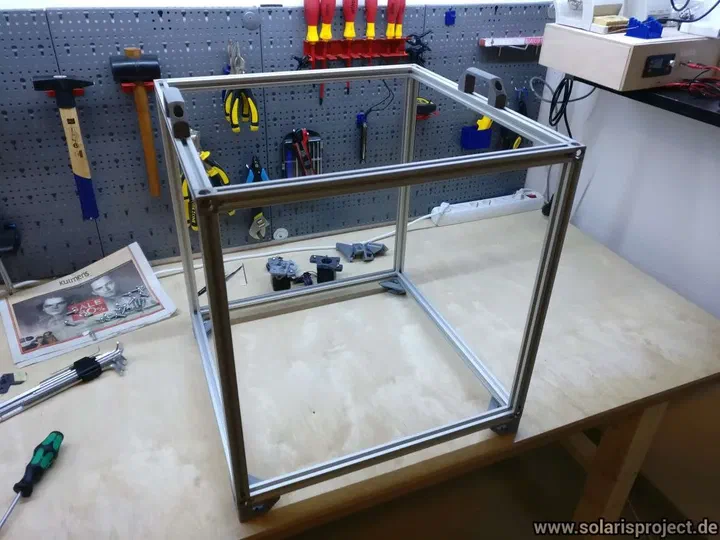 V-Slot extrusions cut to length for the frame