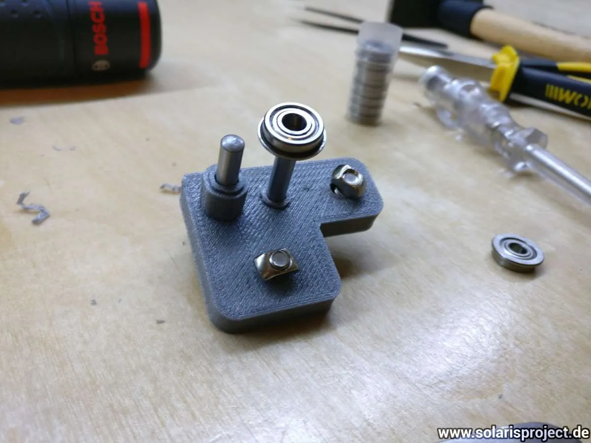 A and B idler pulleys and hardware