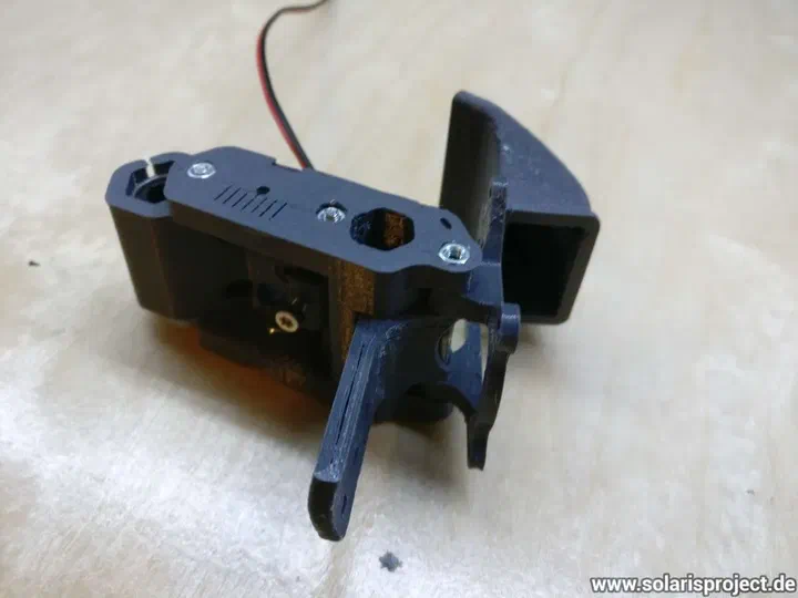 X carriage parts before assembly