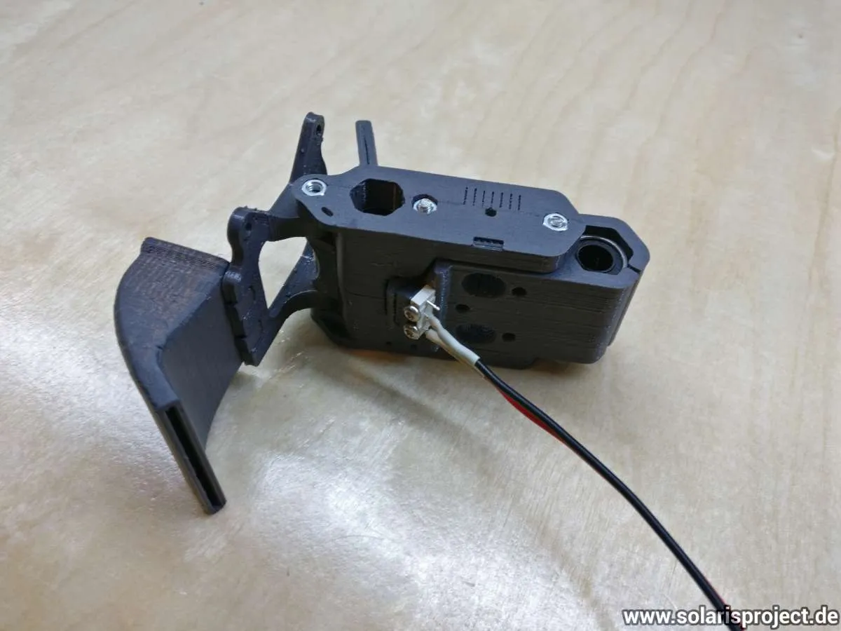 X carriage assembled with belt path visible
