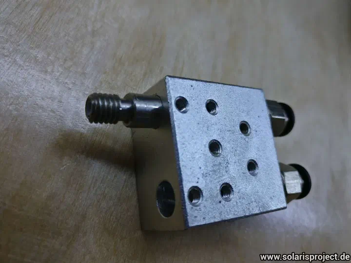 Nozzle probe detail on the X carriage