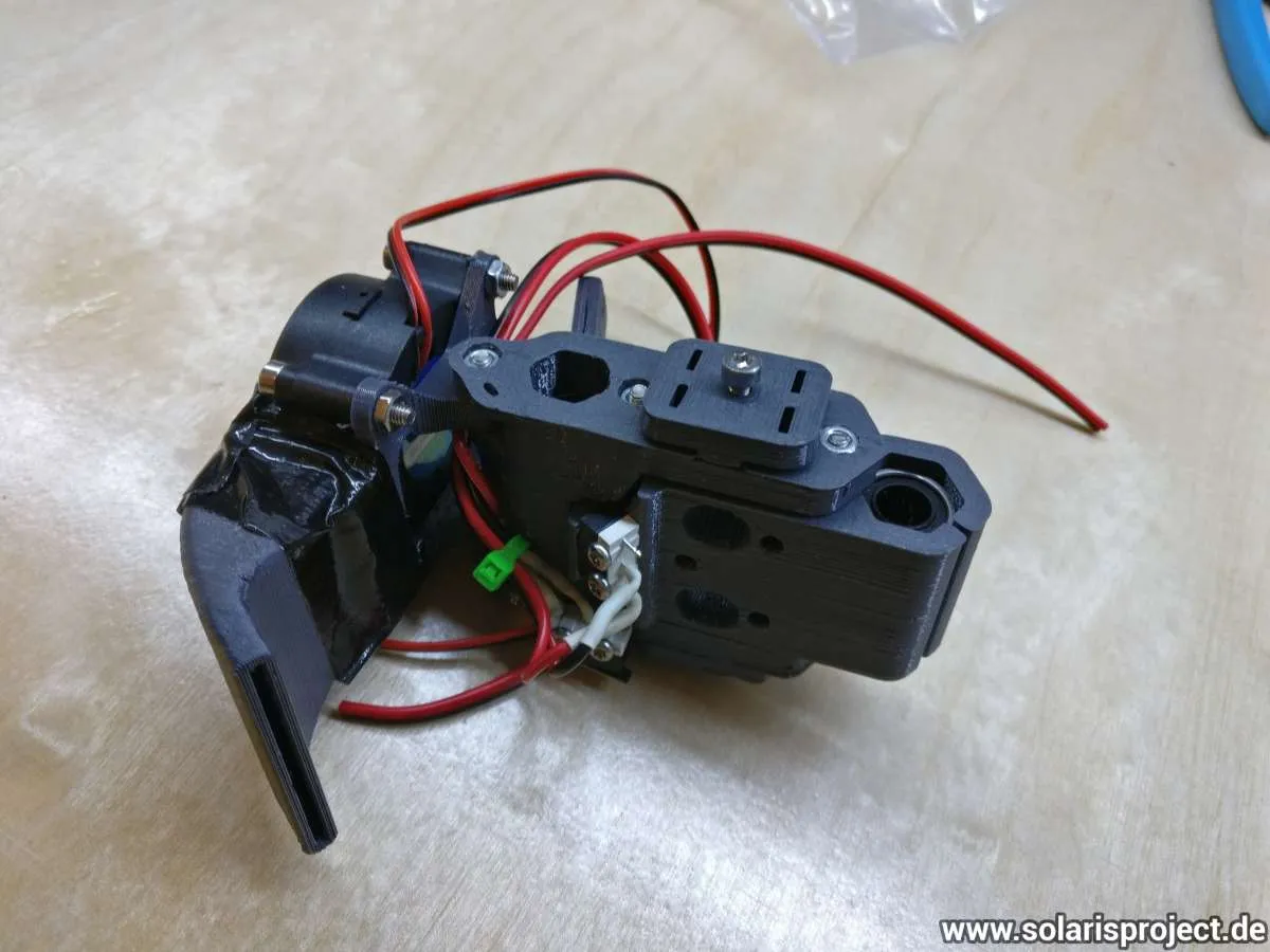 Chimera hotend clone installed on the carriage
