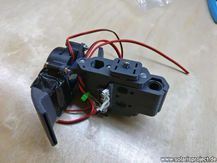 Chimera hotend clone installed on the carriage