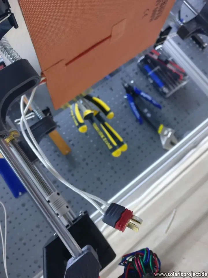 WAGO clamps used for temporary wiring connections