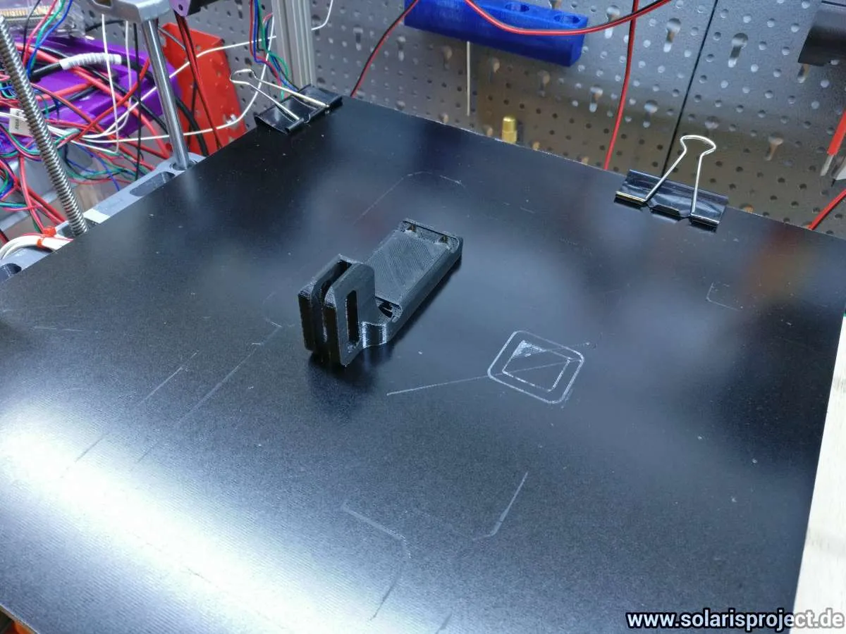 3D-printed dial indicator mount on the X carriage