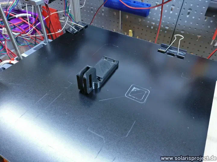 3D-printed dial indicator mount on the X carriage