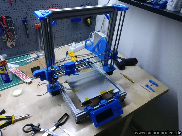 Completed AM8 3D printer front view
