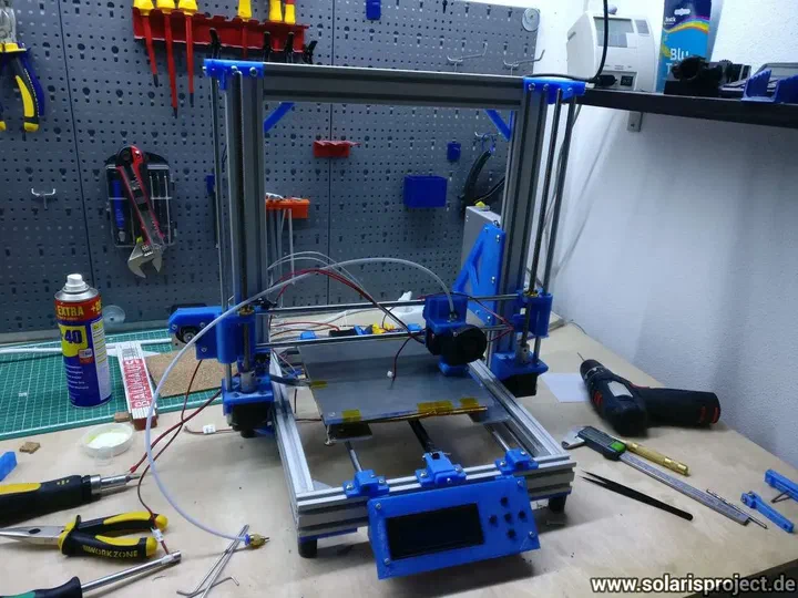 AM8 3D printer side view